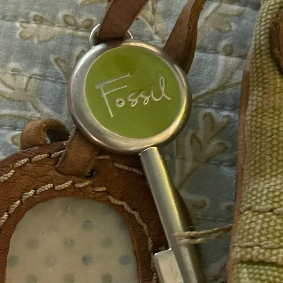 Fossil - Vintage - Canvas & Leather over the shoulder or crossbody bag - Picture 3 of 4